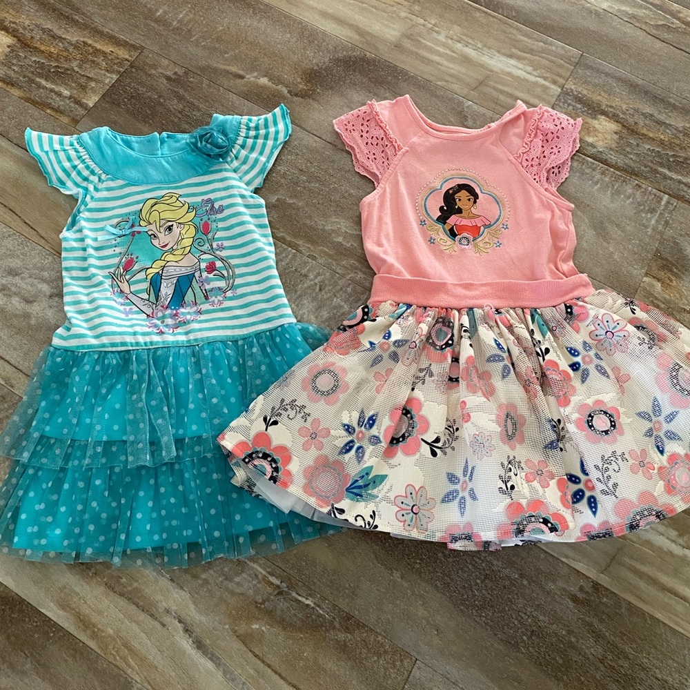 Disney Dresses Bundle 4T FROZEN and ELENA